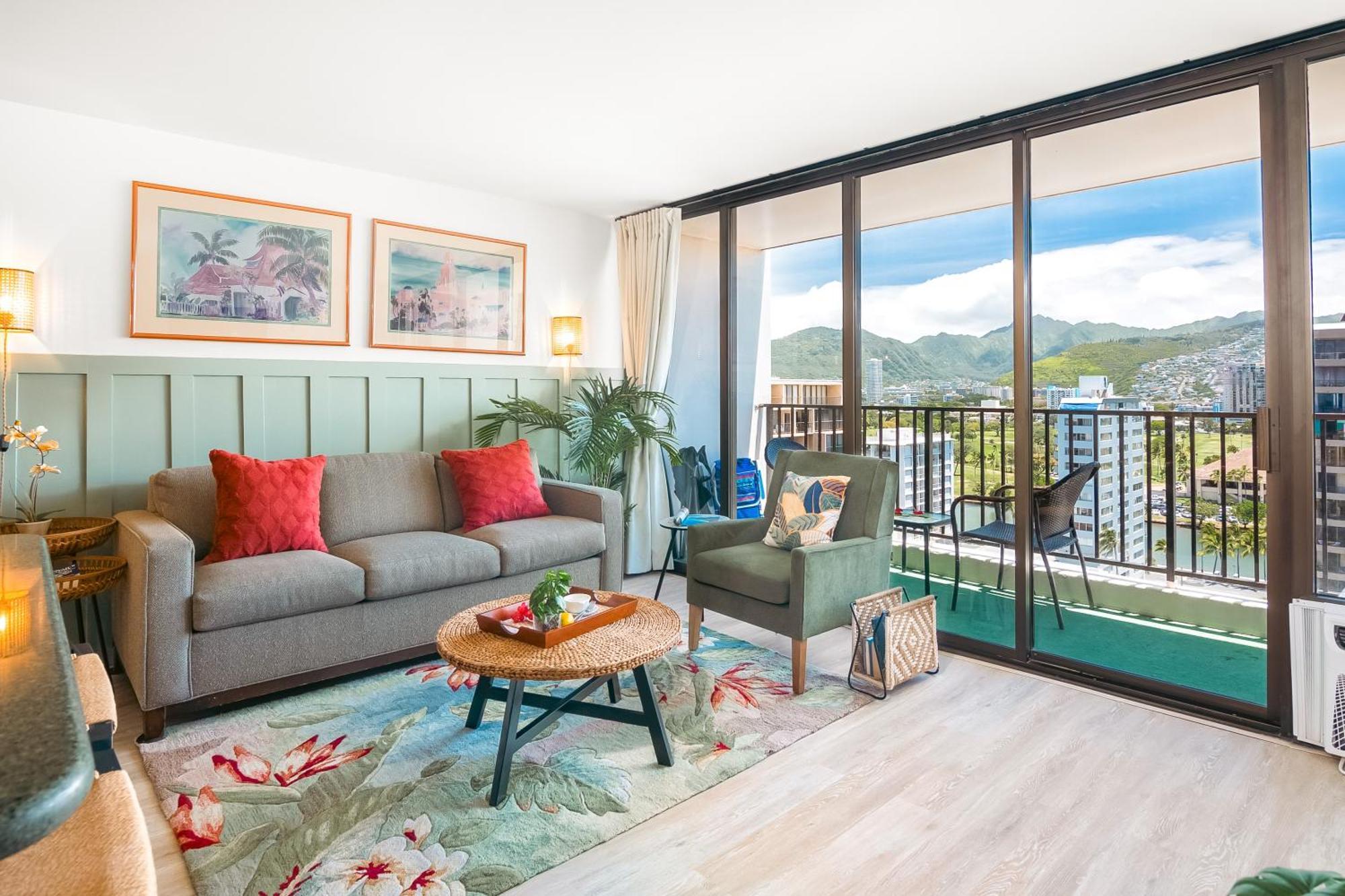 Mountain View W/ King-size Bed, Free Parking Appartement Honolulu